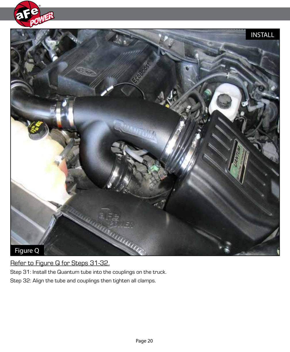 aFe Quantum Pro DRY S Cold Air Intake System 15-18 Ford F150 EcoBoost V6-3.5L/2.7L - Dry