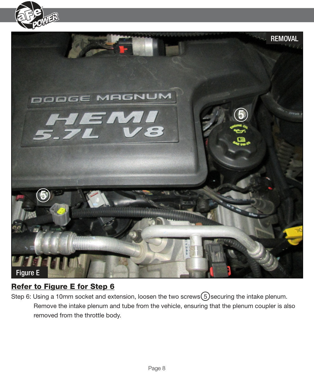 aFe Quantum Cold Air Intake System w/ Pro Dry S Media 19 Dodge RAM 1500 03-08 V8-5.7L HEMI