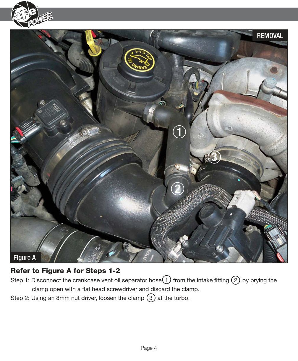 aFe Quantum Intakes System Pro DRY S Media Ford Diesel Trucks 08-10 V8-6.4L