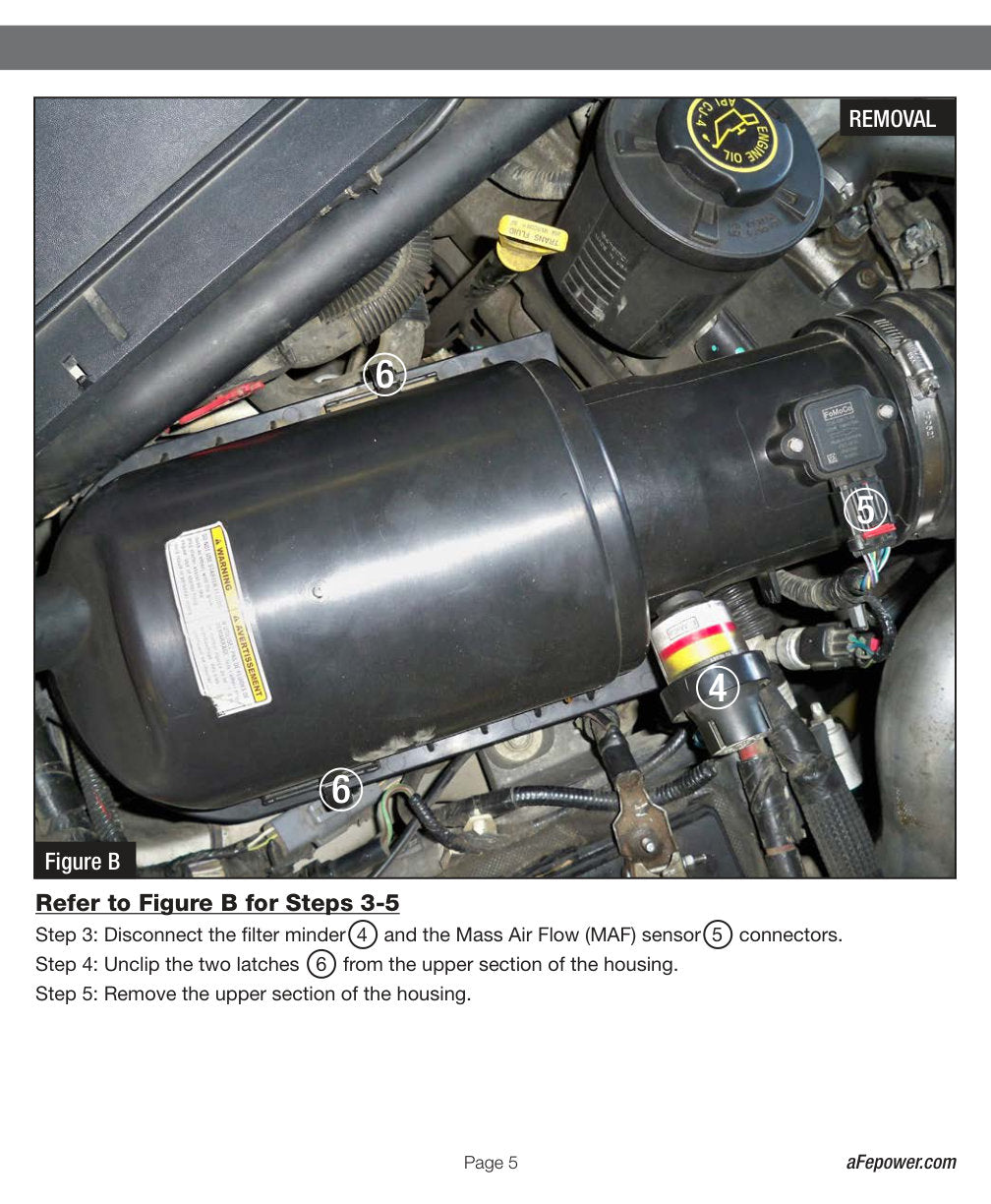 aFe Quantum Intakes System Pro DRY S Media Ford Diesel Trucks 08-10 V8-6.4L