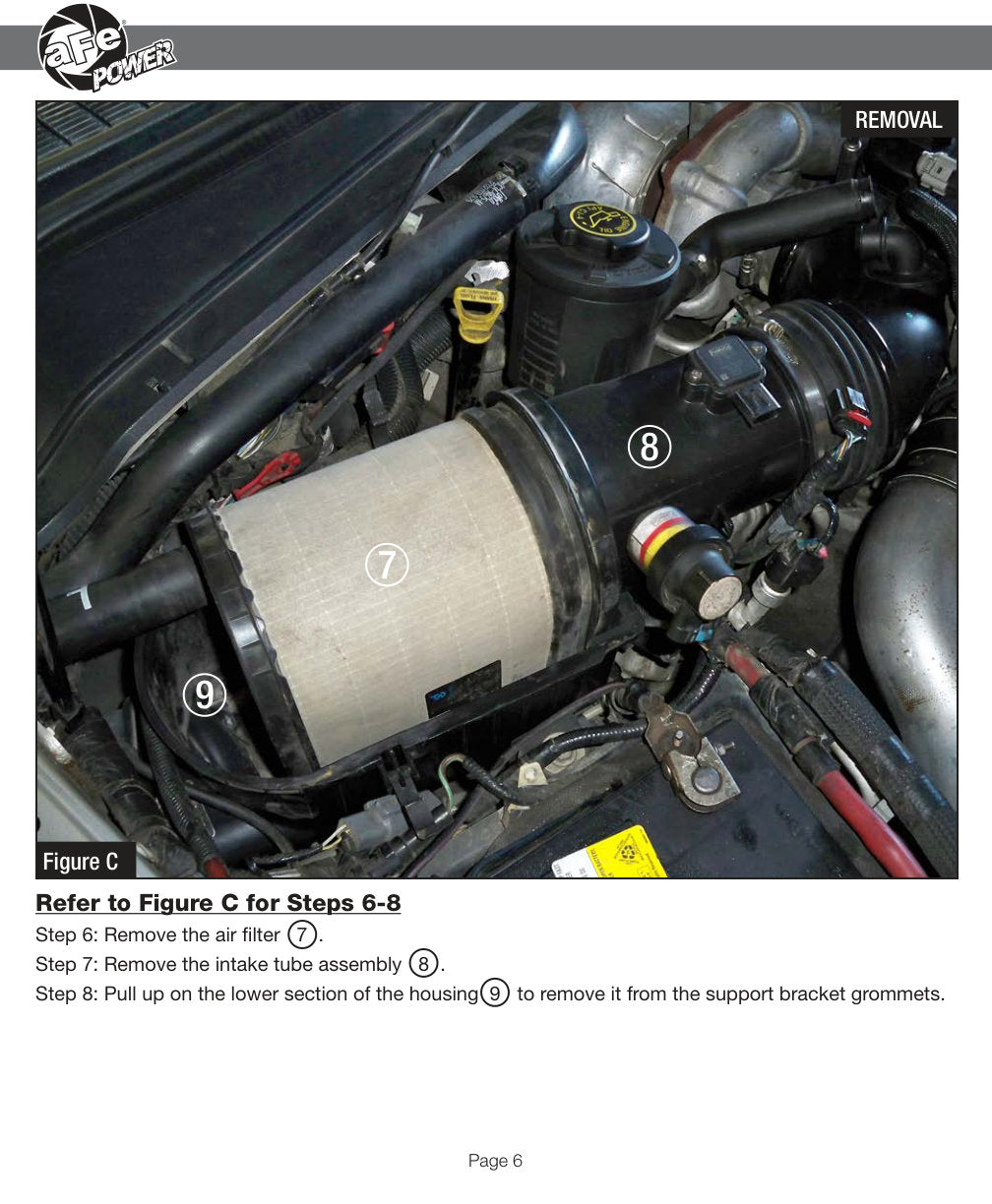 aFe Quantum Intakes System Pro DRY S Media Ford Diesel Trucks 08-10 V8-6.4L