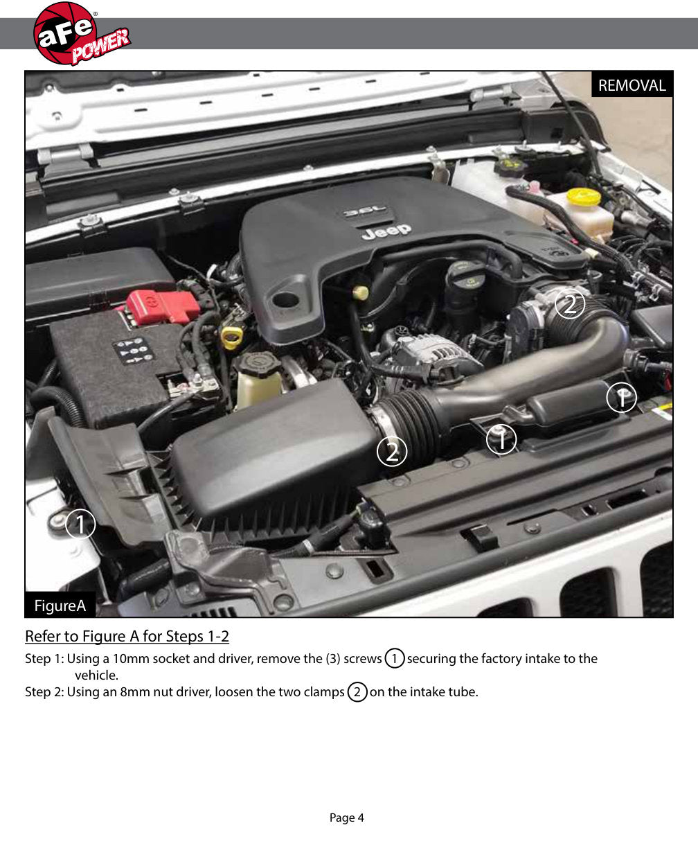 aFe Quantum Pro Dry S Cold Air Intake System 18-19 Jeep Wrangler (JL) V6-3.6L