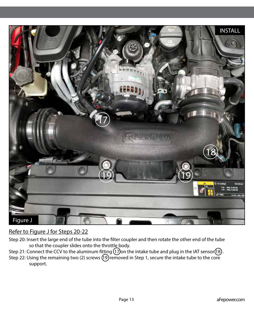 aFe Quantum Pro Dry S Cold Air Intake System 18-19 Jeep Wrangler (JL) V6-3.6L