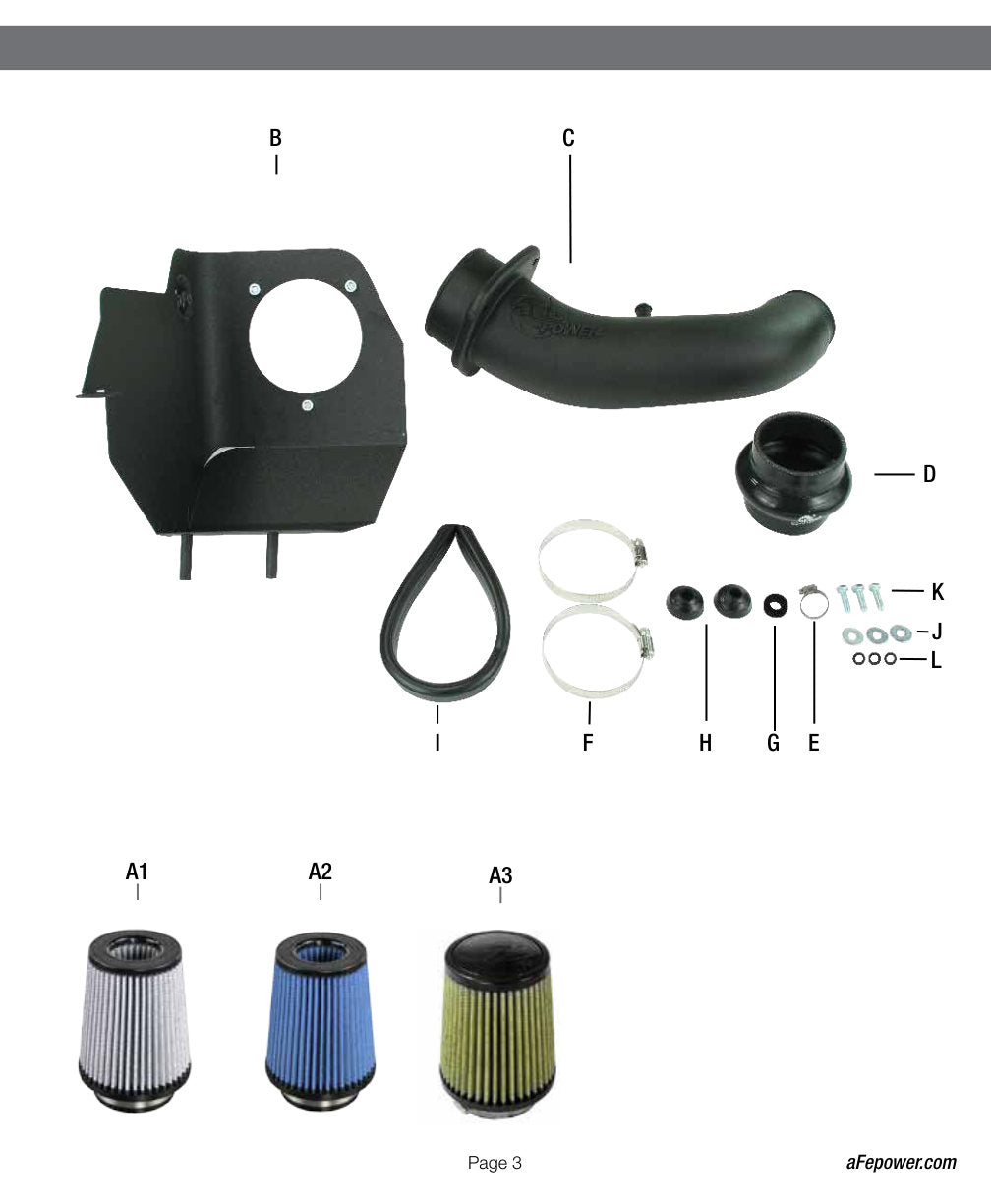 aFe MagnumFORCE Intake Stage-2 Pro 5R 07-11 Jeep Wrangler (JK) V6-3.8L