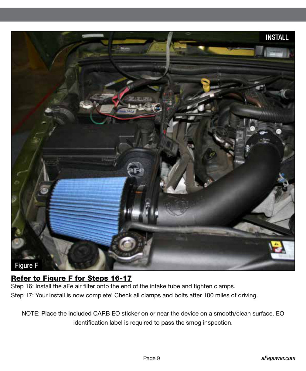 aFe MagnumFORCE Intake Stage-2 Pro 5R 07-11 Jeep Wrangler (JK) V6-3.8L