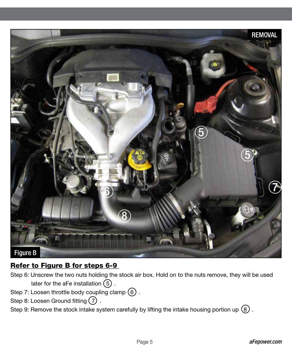 aFe MagnumFORCE Air Intake Stage-2 PRO 5R 12-14 Chevrolet Camaro V6 3.6L