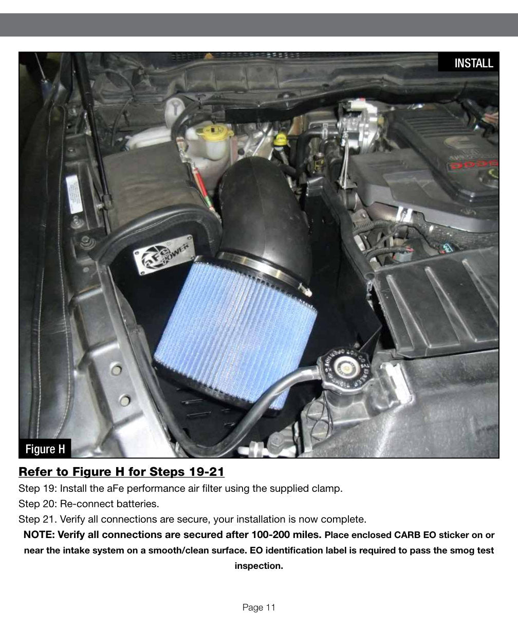aFe MagnumFORCE Intakes Stage-2 P5R AIS P5R Dodge Diesel Trucks 10-13 L6-6.7L (td)