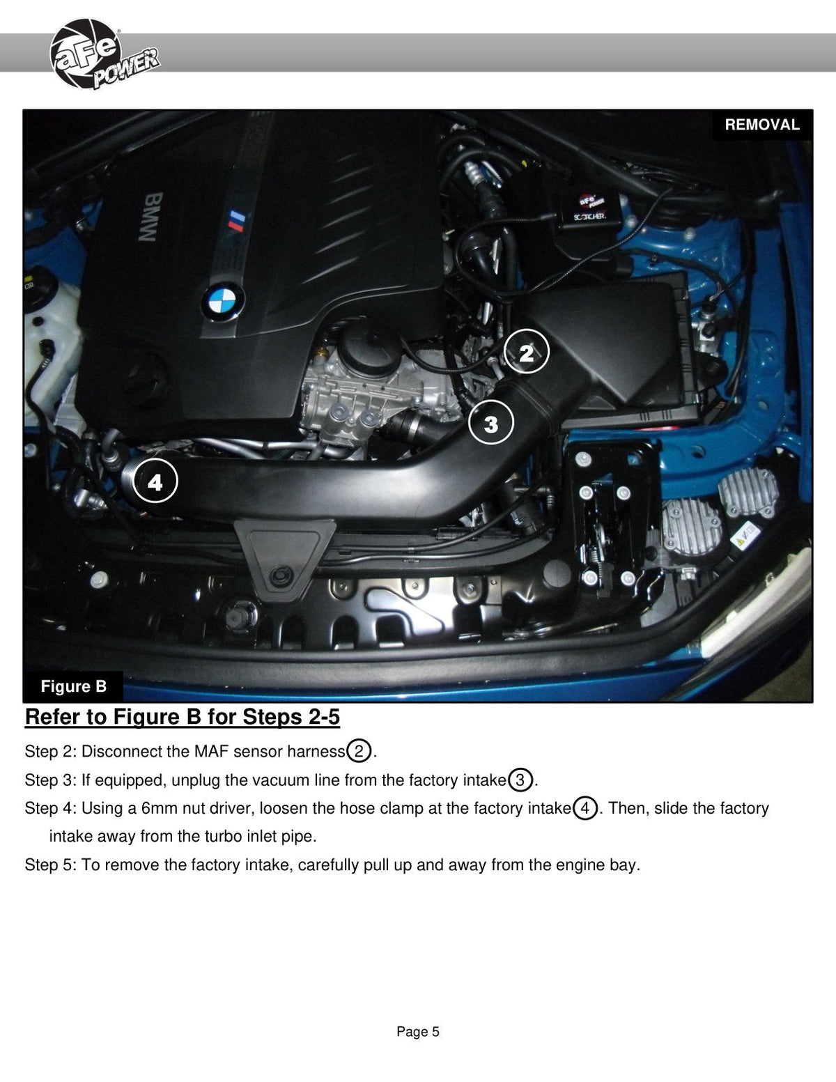 aFe Power Magnum Force Stage-2 Si CAI System | 2012-2015 BMW 335i (51-12202)