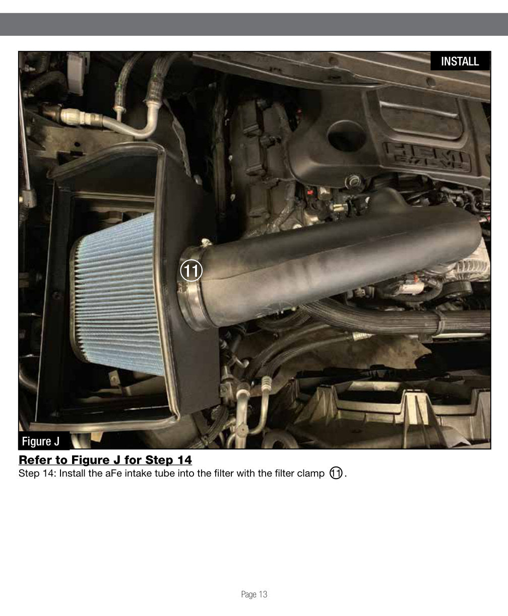 aFe Magnum FORCE Stage-2 Pro DRY S Cold Air Intake System 19-26 Dodge RAM 1500 V8-5.7L