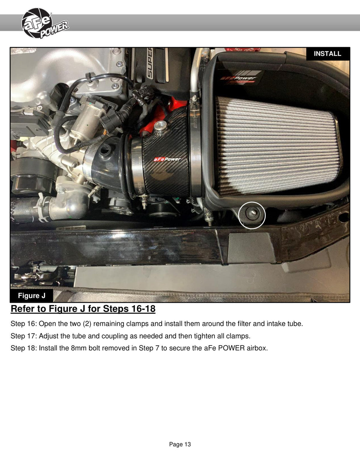 aFe 19-23 Dodge Challenger Hellcat V8-6.2L Magnum FORCE Stage2 Cold Air Intake System w/Pro DRY S