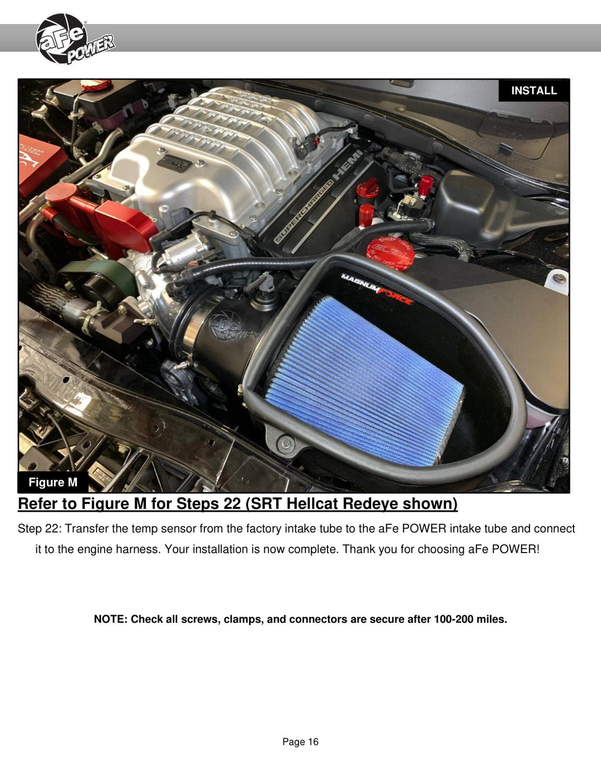 aFe 19-23 Dodge Challenger Hellcat V8-6.2L Magnum FORCE Stage2 Cold Air Intake System w/Pro DRY S