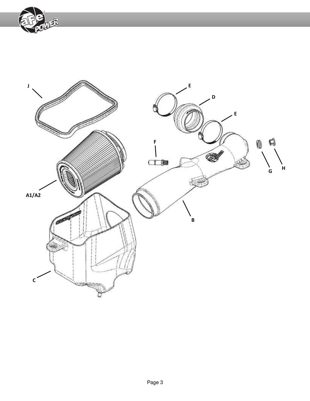 aFe Magnum FORCE Stage-2 Pro 5R Cold Air Intake System Jeep Wrangler (JL) 18-23 V6-3.6L