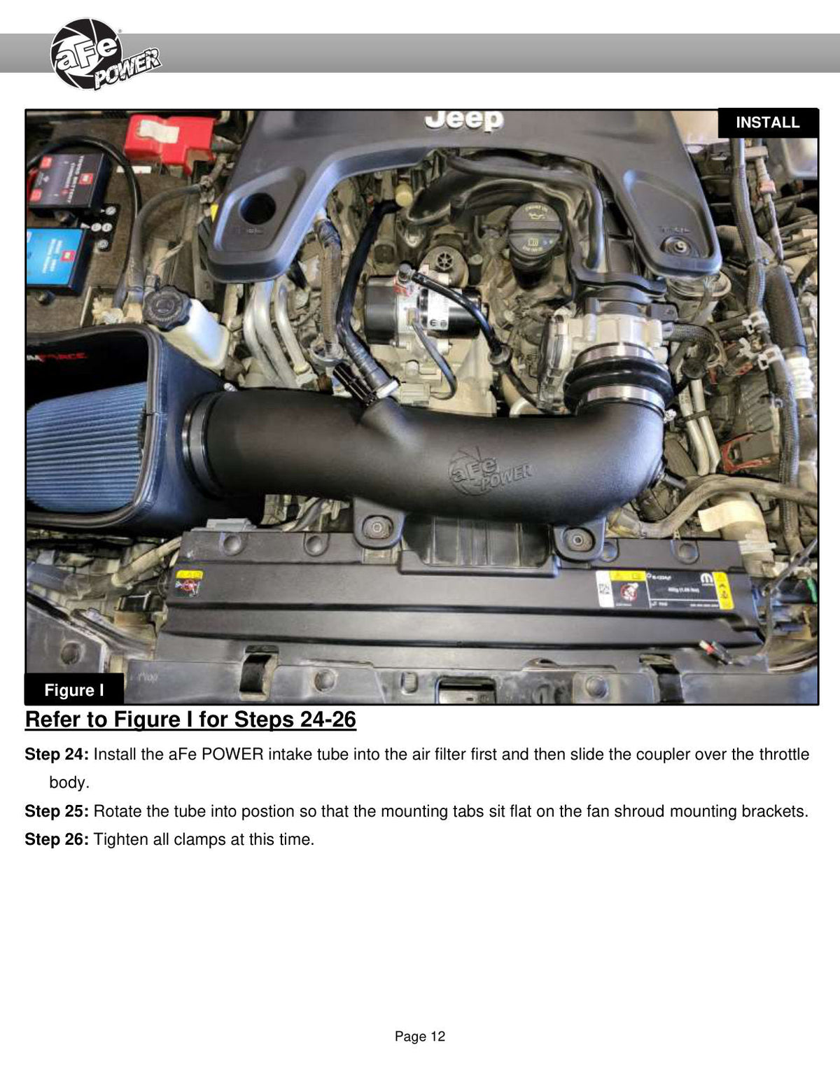 aFe Magnum FORCE Stage-2 Pro 5R Cold Air Intake System Jeep Wrangler (JL) 18-23 V6-3.6L