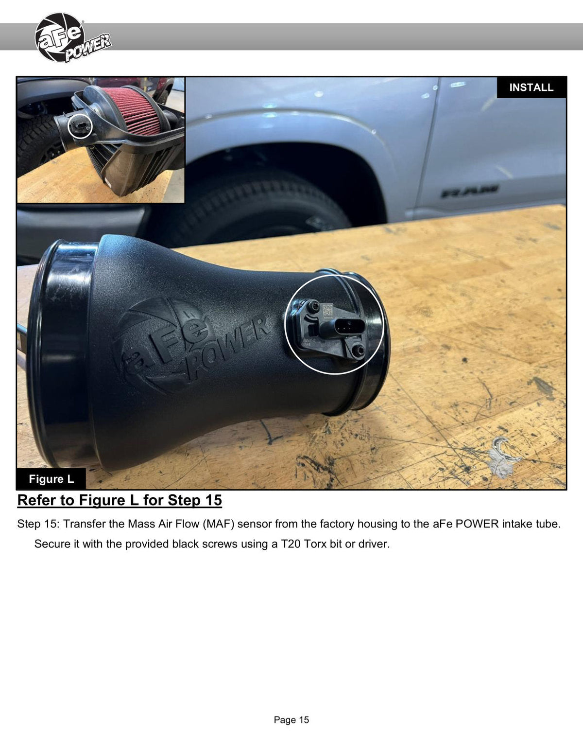 aFe Power Magnum Force Stage-2 Pro DRY S Cold Air Intake System 25-26 Ram 1500 RHO L6-3.0L (tt)