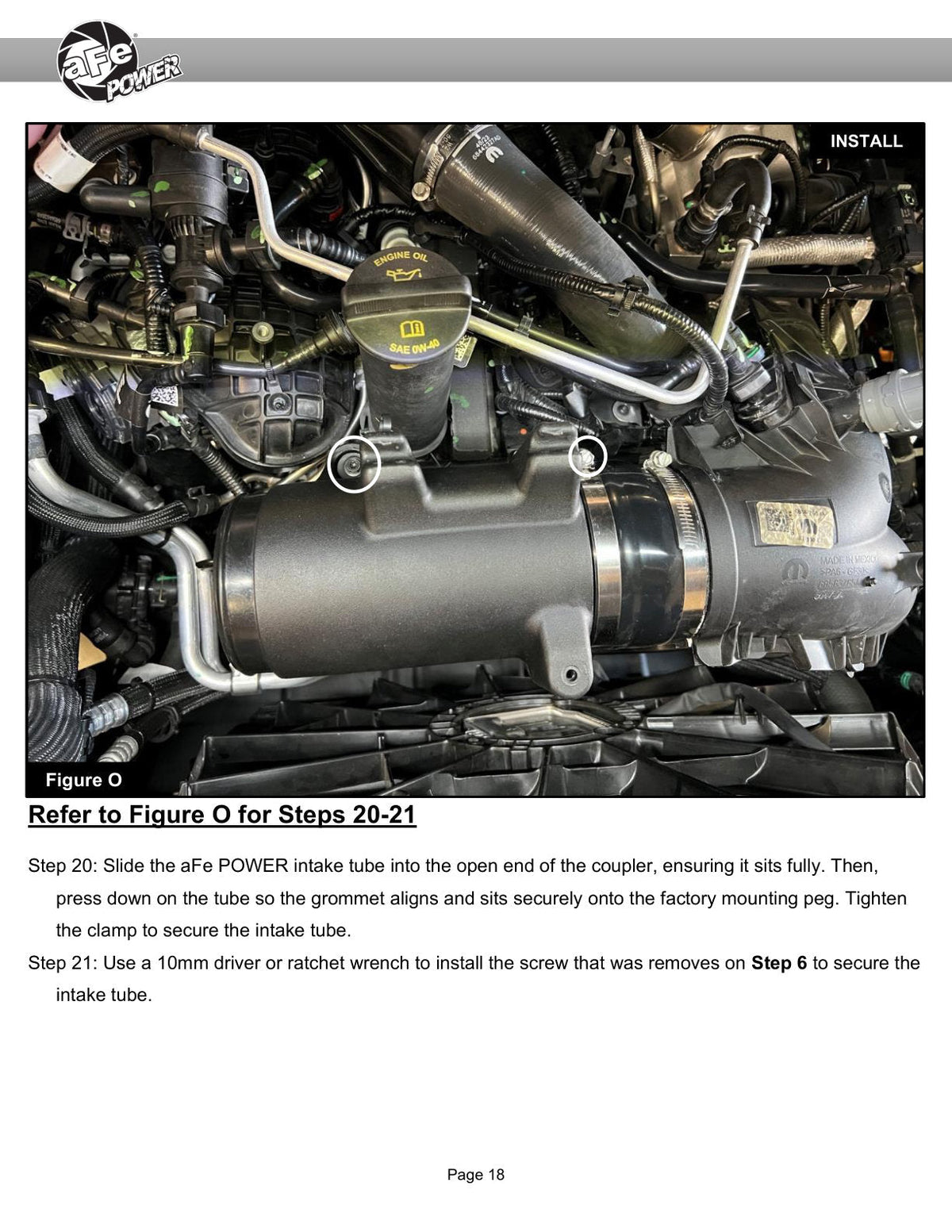 aFe Power Magnum Force Stage-2 Pro DRY S Cold Air Intake System 25-26 Ram 1500 RHO L6-3.0L (tt)