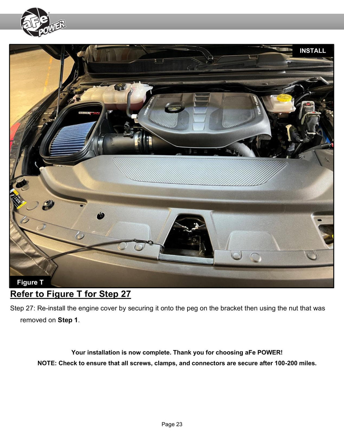 aFe Power Magnum Force Stage-2 Pro DRY S Cold Air Intake System 25-26 Ram 1500 RHO L6-3.0L (tt)