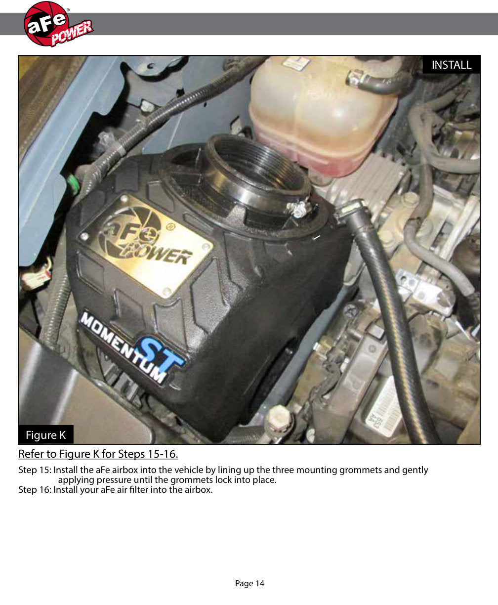 aFe Momentum ST Pro 5R Cold Air Intake System 14-18 Jeep Cherokee (KL) V6 3.2L