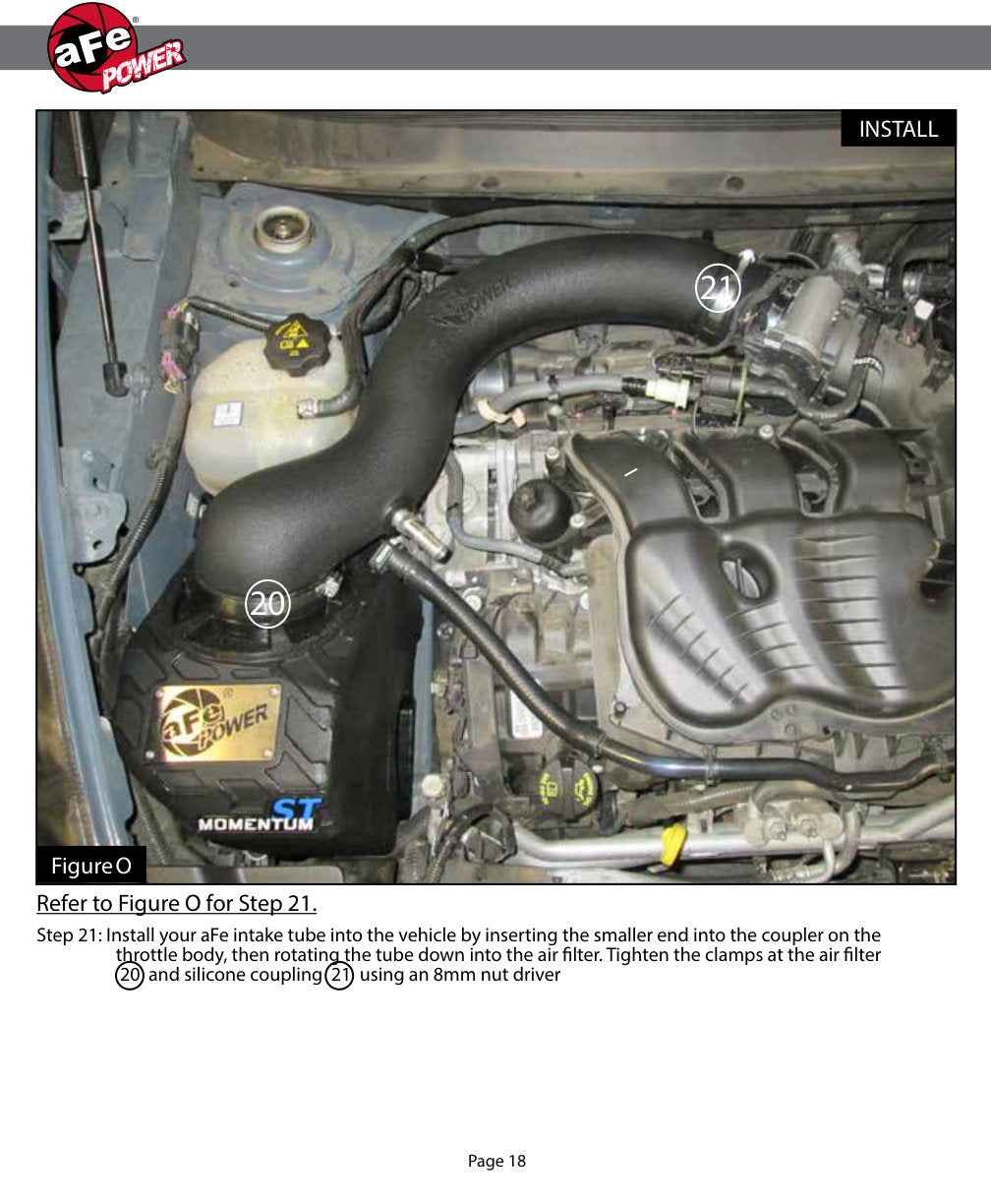 aFe Momentum ST Pro 5R Cold Air Intake System 14-18 Jeep Cherokee (KL) V6 3.2L