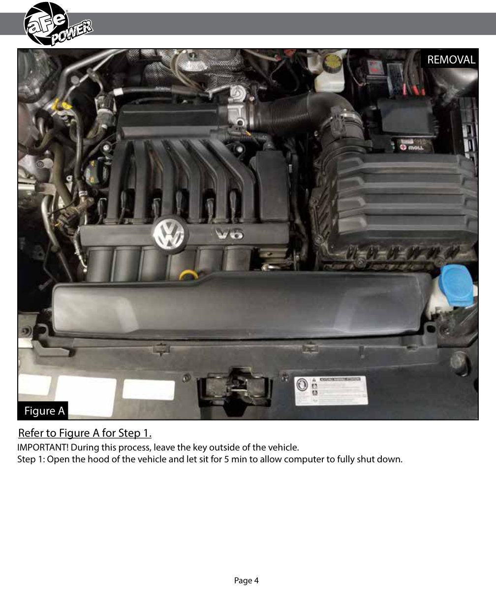 aFe Momentum ST Pro 5R Cold Air Intake System 2018 Volkswagen Atlas V6-3.6L