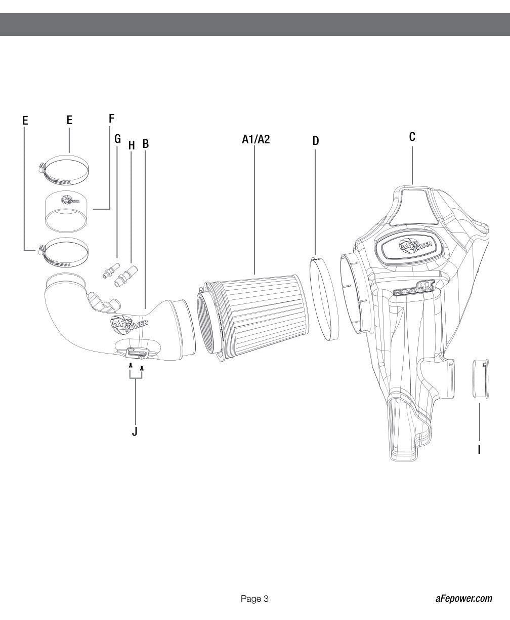 aFe Momentum GT Pro 5R Intake System 2015 Ford Mustang GT V8-5.0L