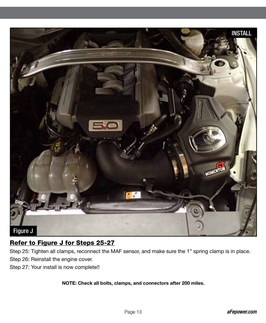 aFe Momentum GT Pro 5R Intake System 2015 Ford Mustang GT V8-5.0L