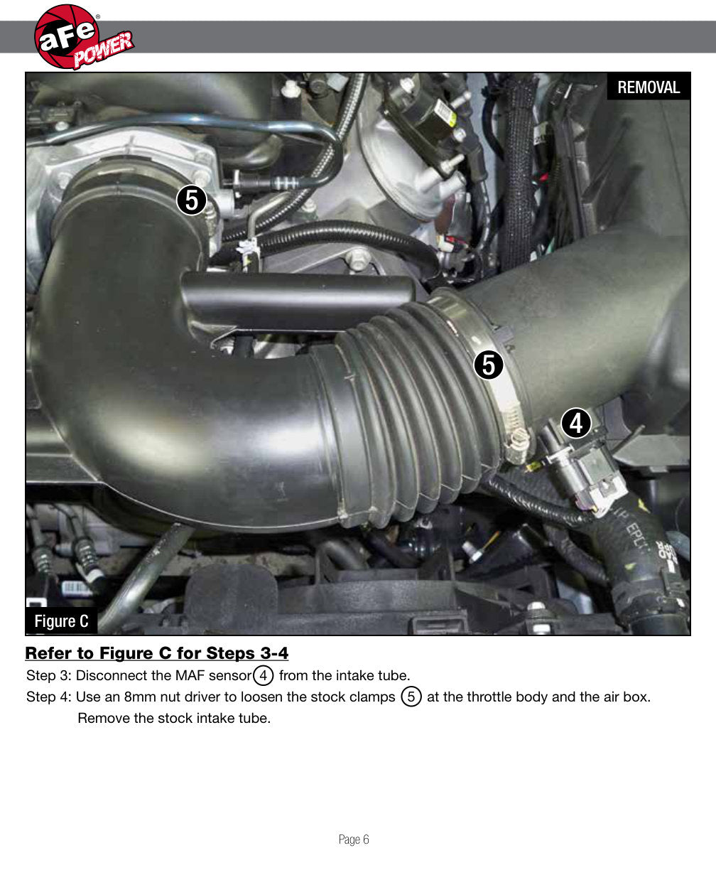 aFe Momentum GT Pro 5R Cold Air Intake System 13-15 Chevrolet Camaro SS V8-6.2L