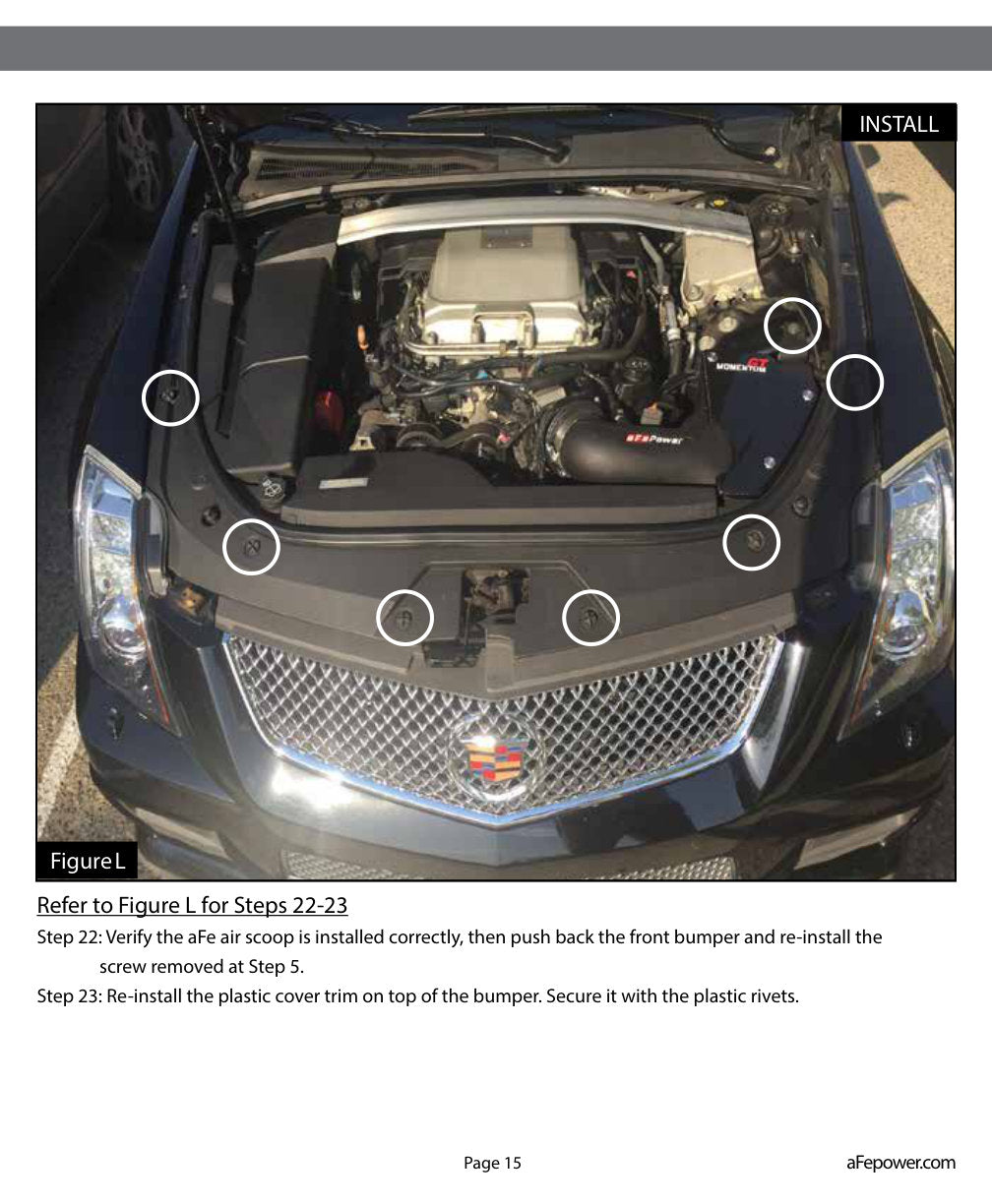 aFe 09-15 Cadillac CTS-V Momentum GT Cold Air Intake System w/ Pro 5R Media