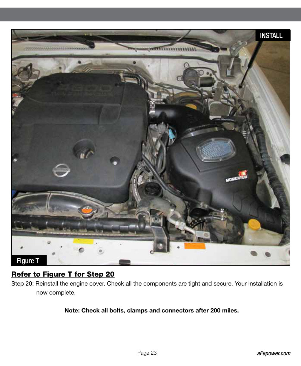 aFe Momentum GT Intakes P5R AIS Nissan Patrol (Y61) 01-16 I6-4.8L