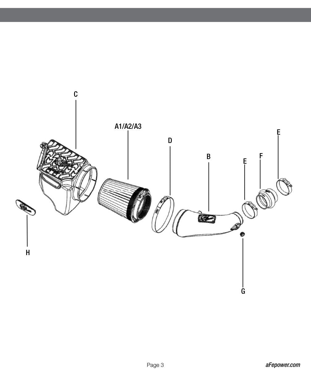 aFe Momentum GT Stage 2 Pro 5R Intake System 07-11 Jeep Wrangler (JK) V6 3.8L w/ Mechanical Fan