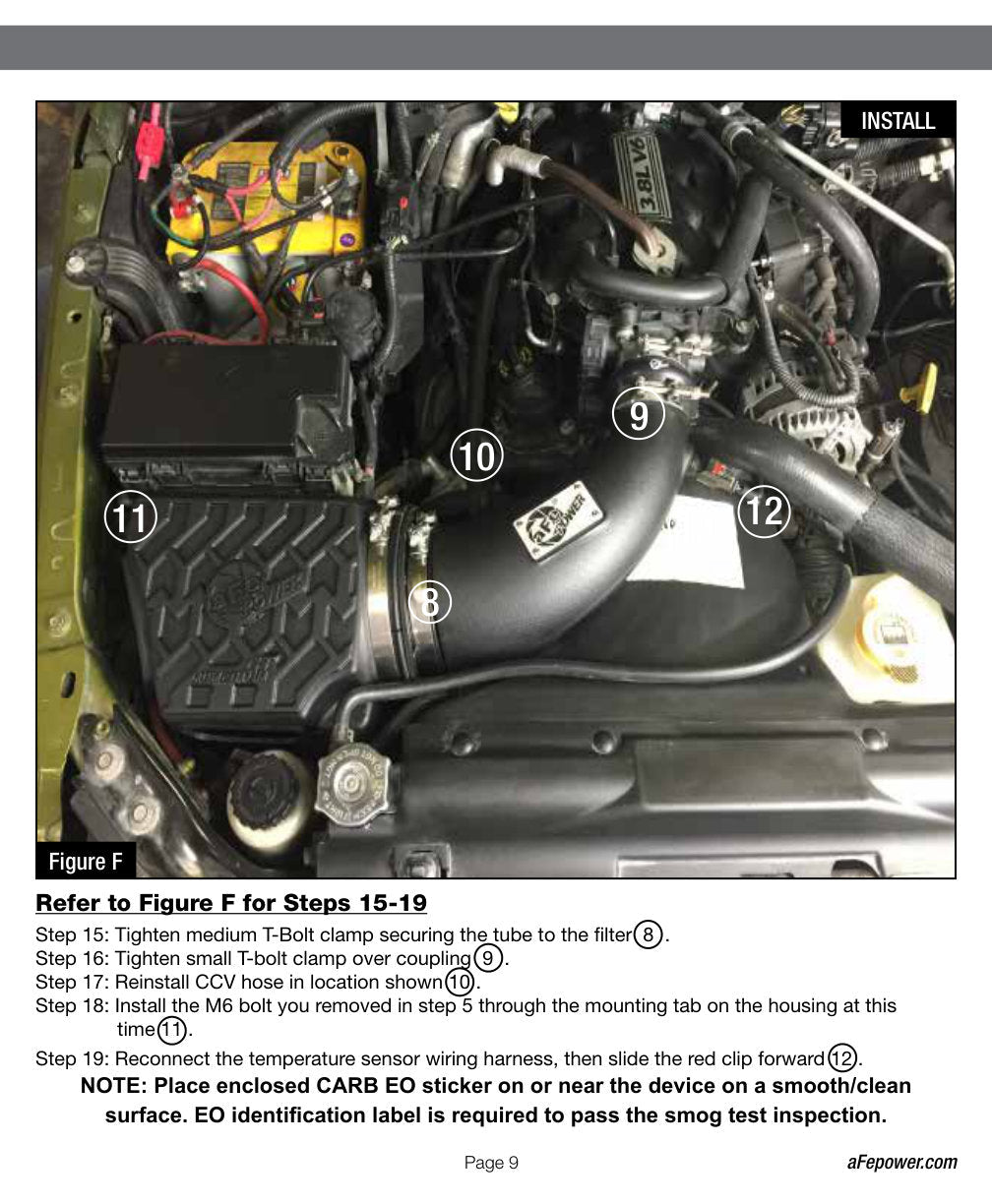 aFe Momentum GT Stage 2 Pro 5R Intake System 07-11 Jeep Wrangler (JK) V6 3.8L w/ Mechanical Fan