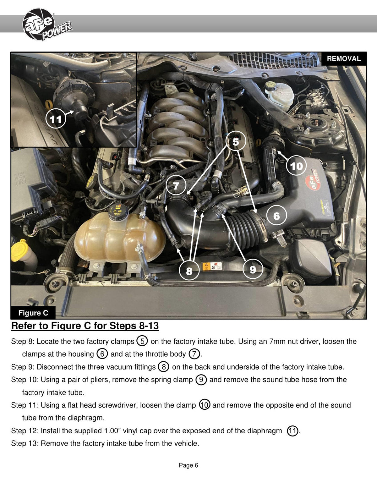 aFe Super Stock Induction System Pro Dry S Media 15-17 Ford Mustang V8-5.0L