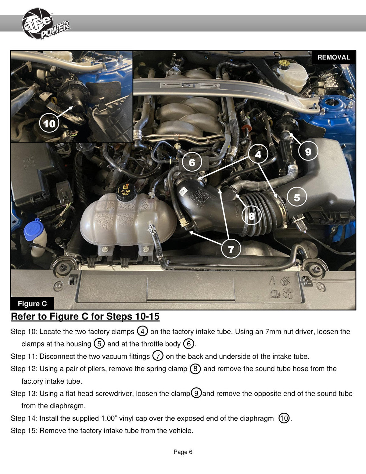aFe Super Stock Induction System Pro Dry S Media 18-20 Ford Mustang V8-5.0L