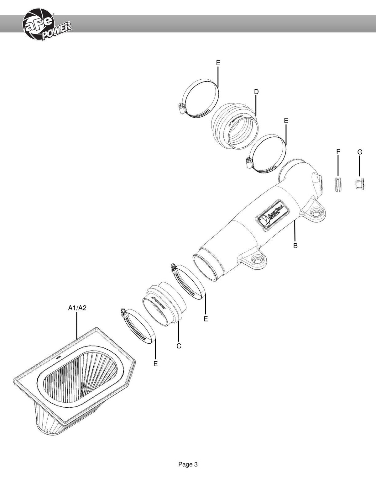aFe Super Stock Induction System Pro 5R Media 18-21 Jeep Wrangler JL L4-2.0L (t)