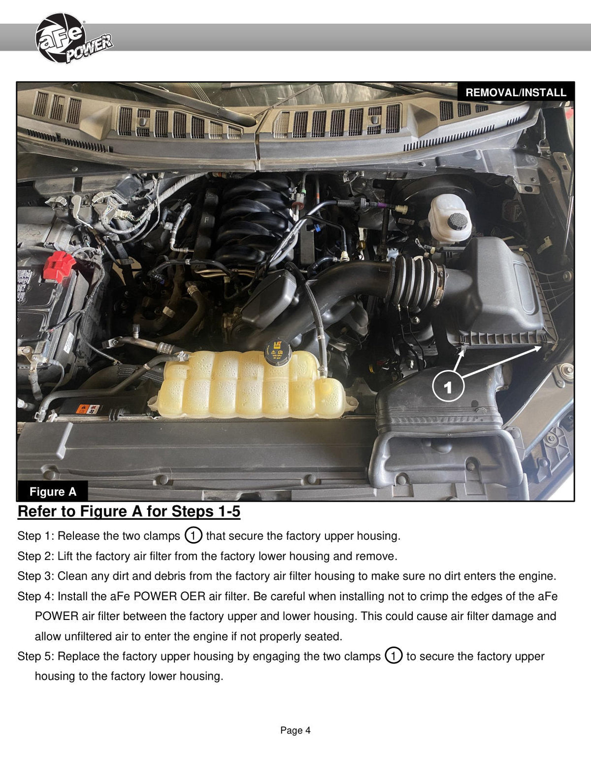 aFe Super Stock Induction System Pro 5R Media 15-20 Ford F-150 V8-5.0L