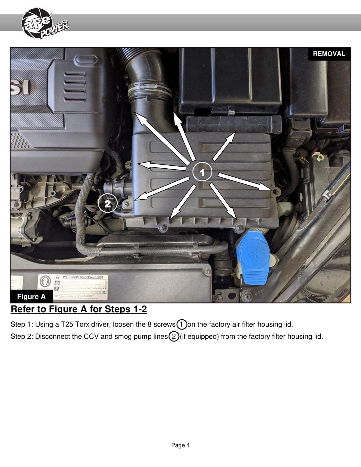 aFe Super Stock Induction System Pro Dry S Media Volkswagen GTI (MKVII) 15-21 L4-2.0L (t)