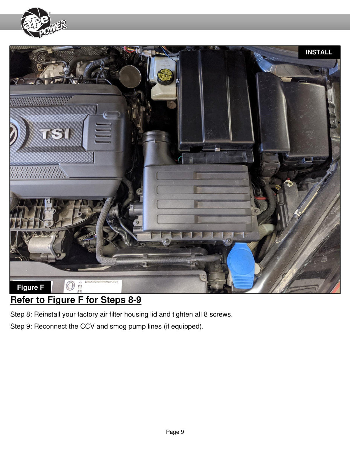 aFe Super Stock Induction System Pro Dry S Media Volkswagen GTI (MKVII) 15-21 L4-2.0L (t)
