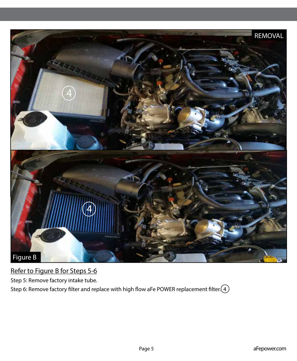 aFe MagnumFORCE Intake Super Stock Pro DRY S 2014 Toyota Tundra V8 4.6L/5.7L