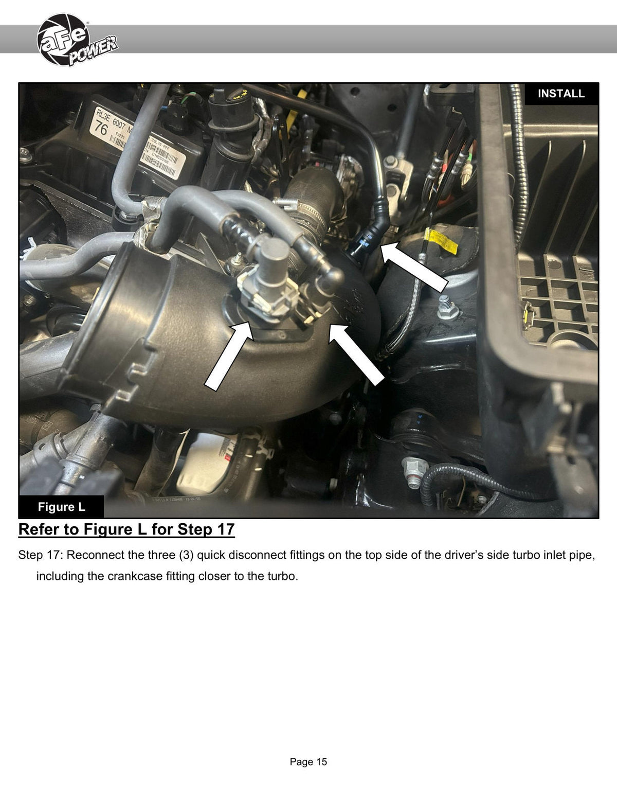 aFe Ford F-150/Raptor 21-25 V6-3.5L (tt) Turbo Inlet Pipes