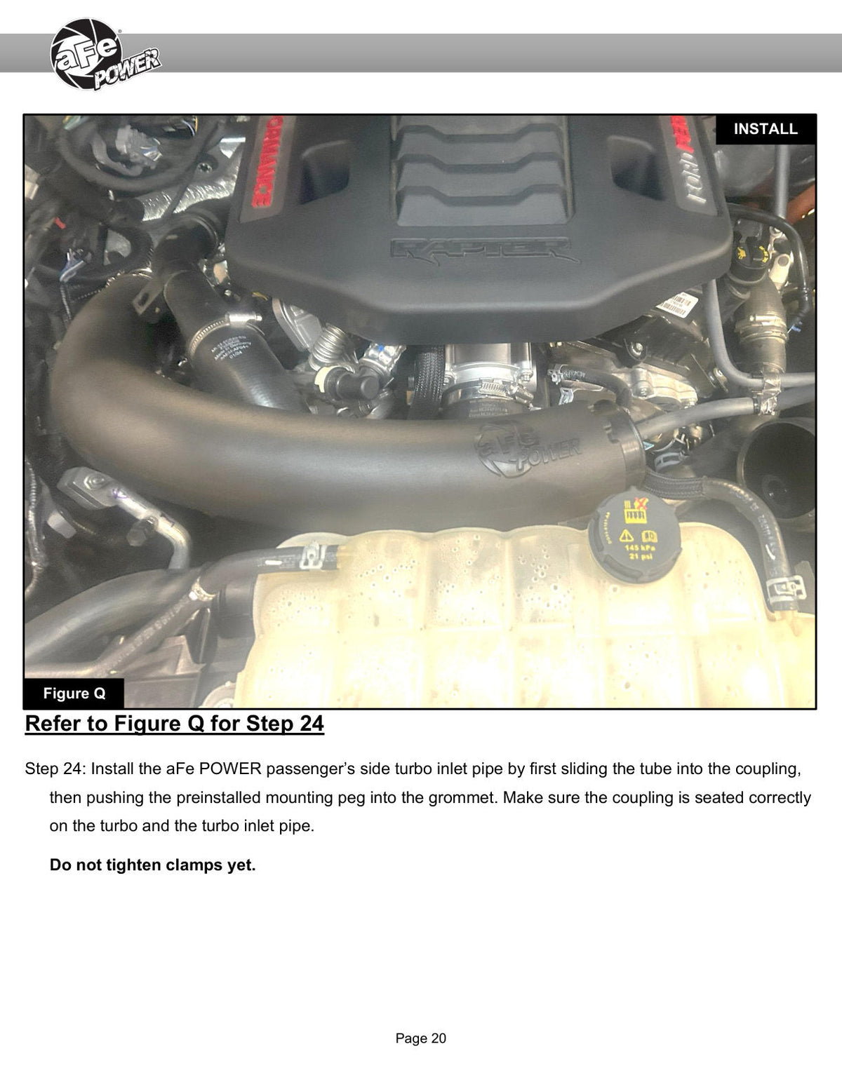 aFe Ford F-150/Raptor 21-25 V6-3.5L (tt) Turbo Inlet Pipes