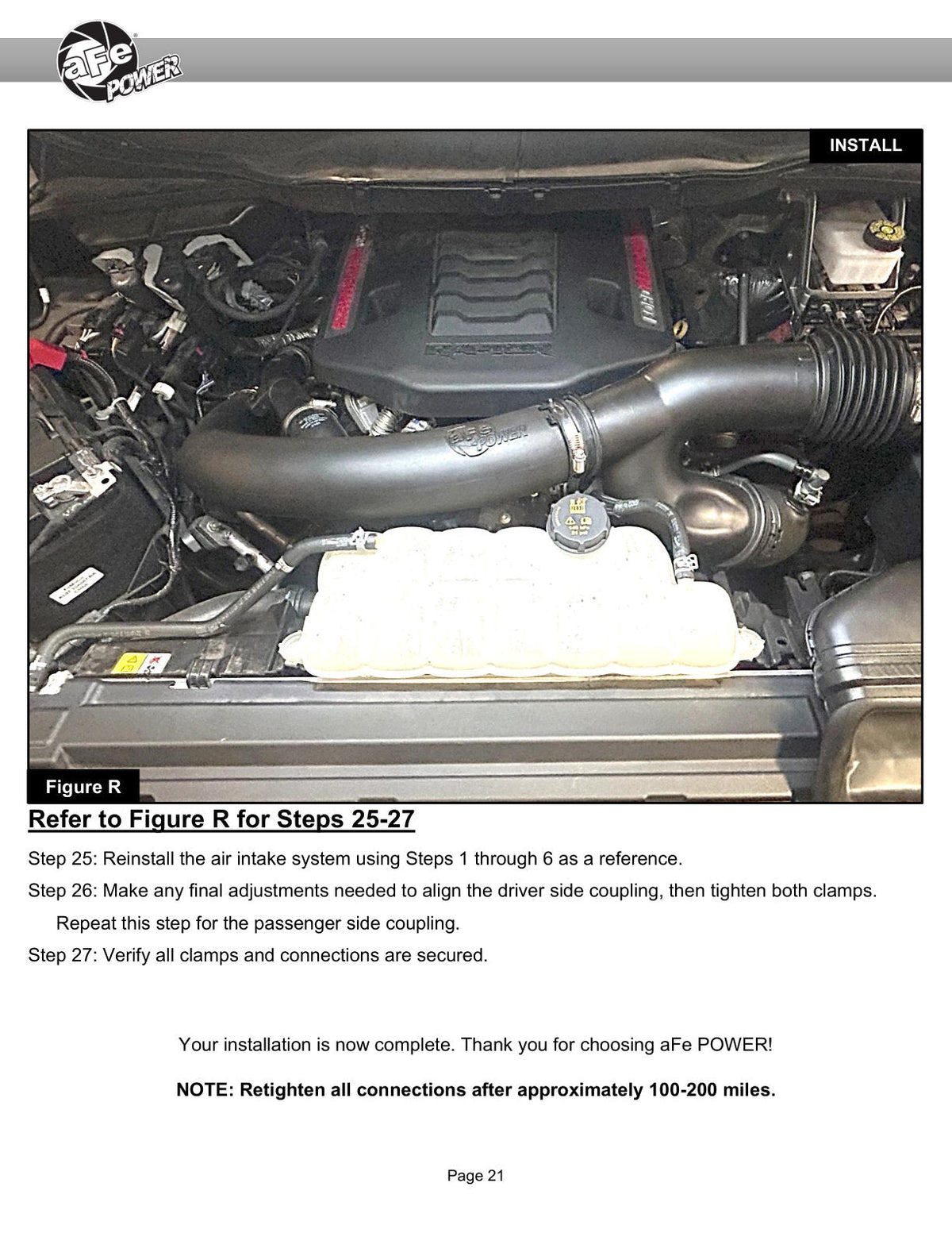 aFe Ford F-150/Raptor 21-25 V6-3.5L (tt) Turbo Inlet Pipes