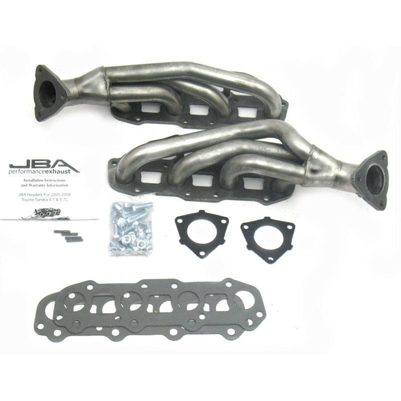 JBA Headers 2011S 1.5" Shorty Stainless Headers Raw for Tundra 4.7L