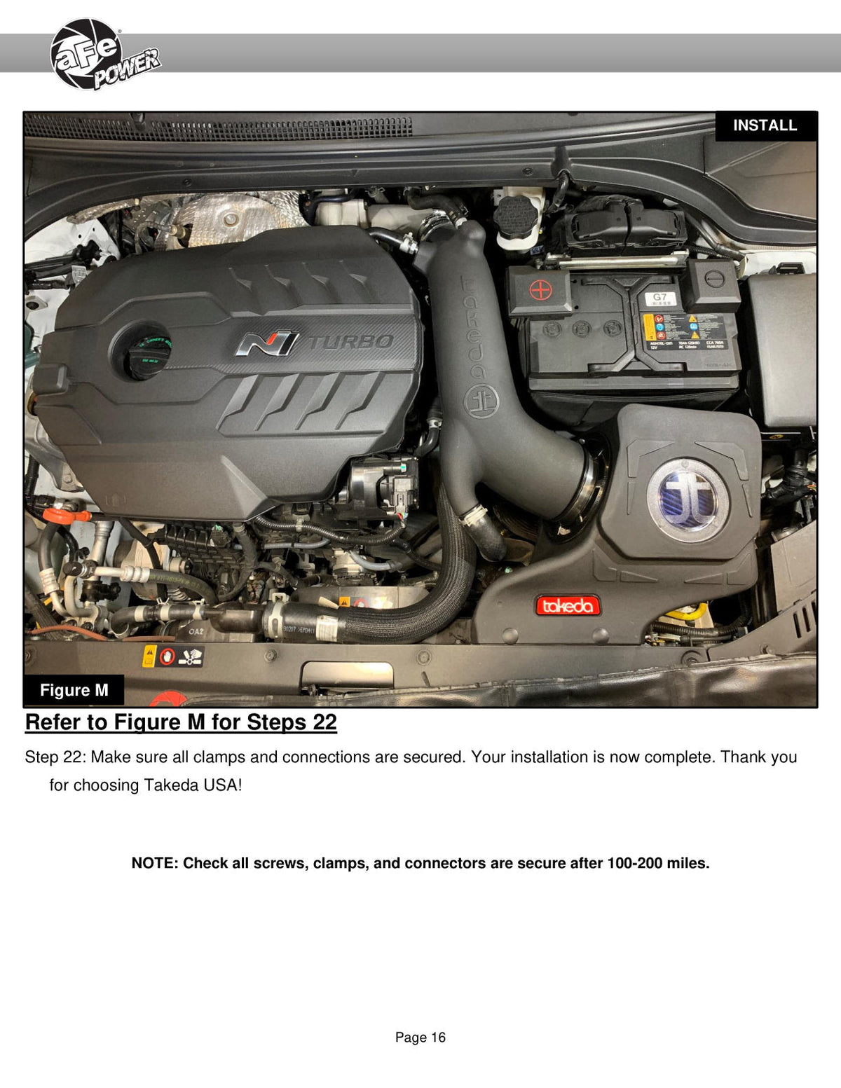 aFe Takeda Momentum Cold Air Intake System w/Pro DRY S Filter Hyundai Veloster N 19-20