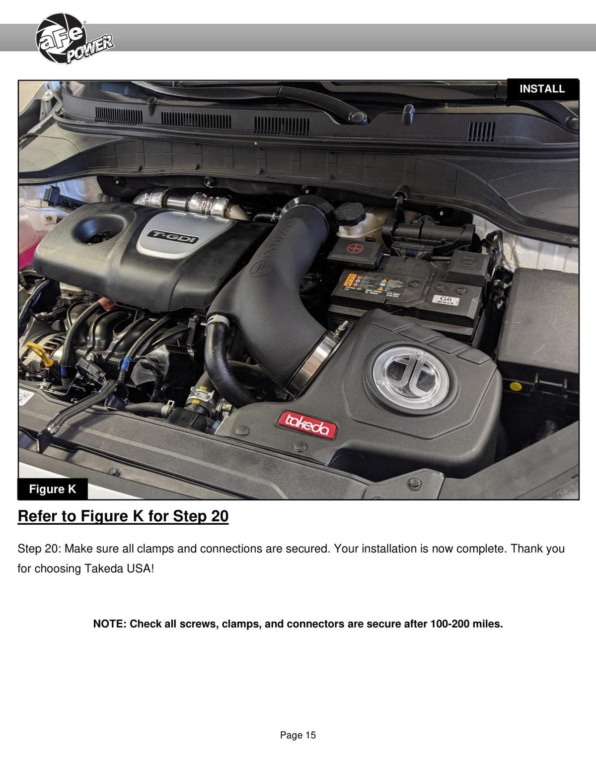 aFe 18-21 Hyundai Kona L4-1.6L (t) Takeda Momentum Cold Air Intake System w/ Pro 5R Media