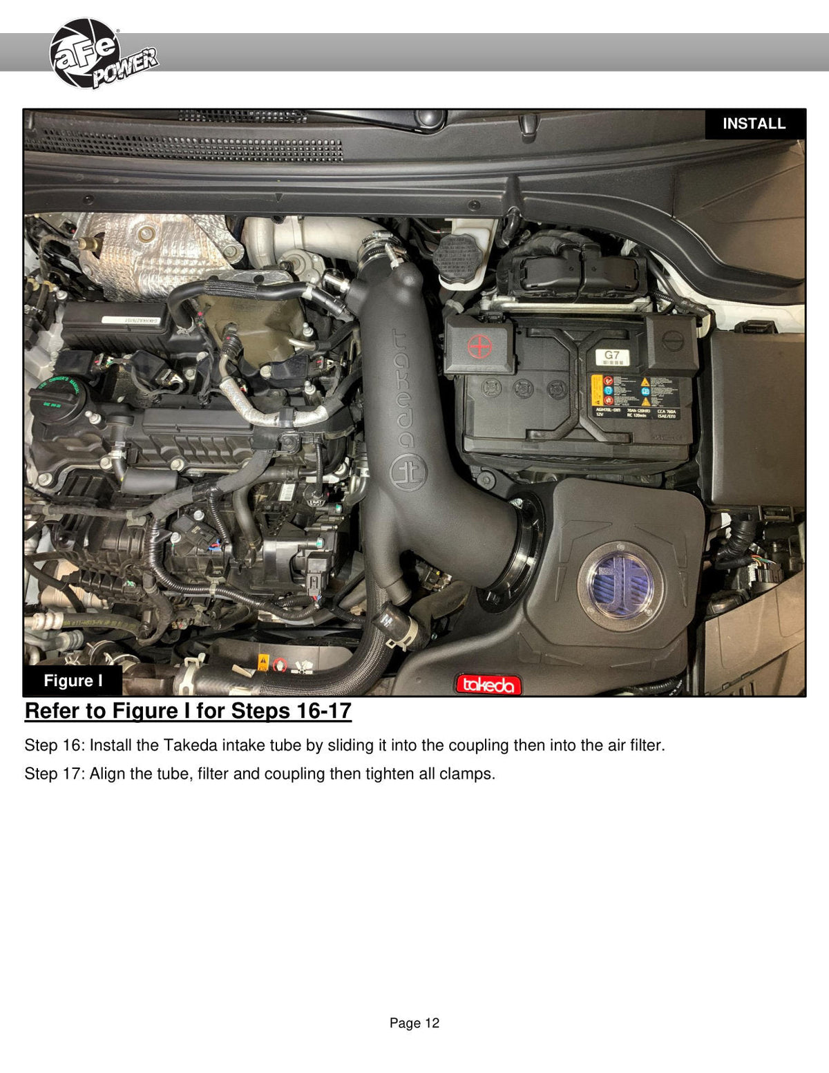 aFe 17-20 Hyundai i30 N L4-2.0L Takeda Momentum Cold Air Intake System w/ Pro Dry S Media