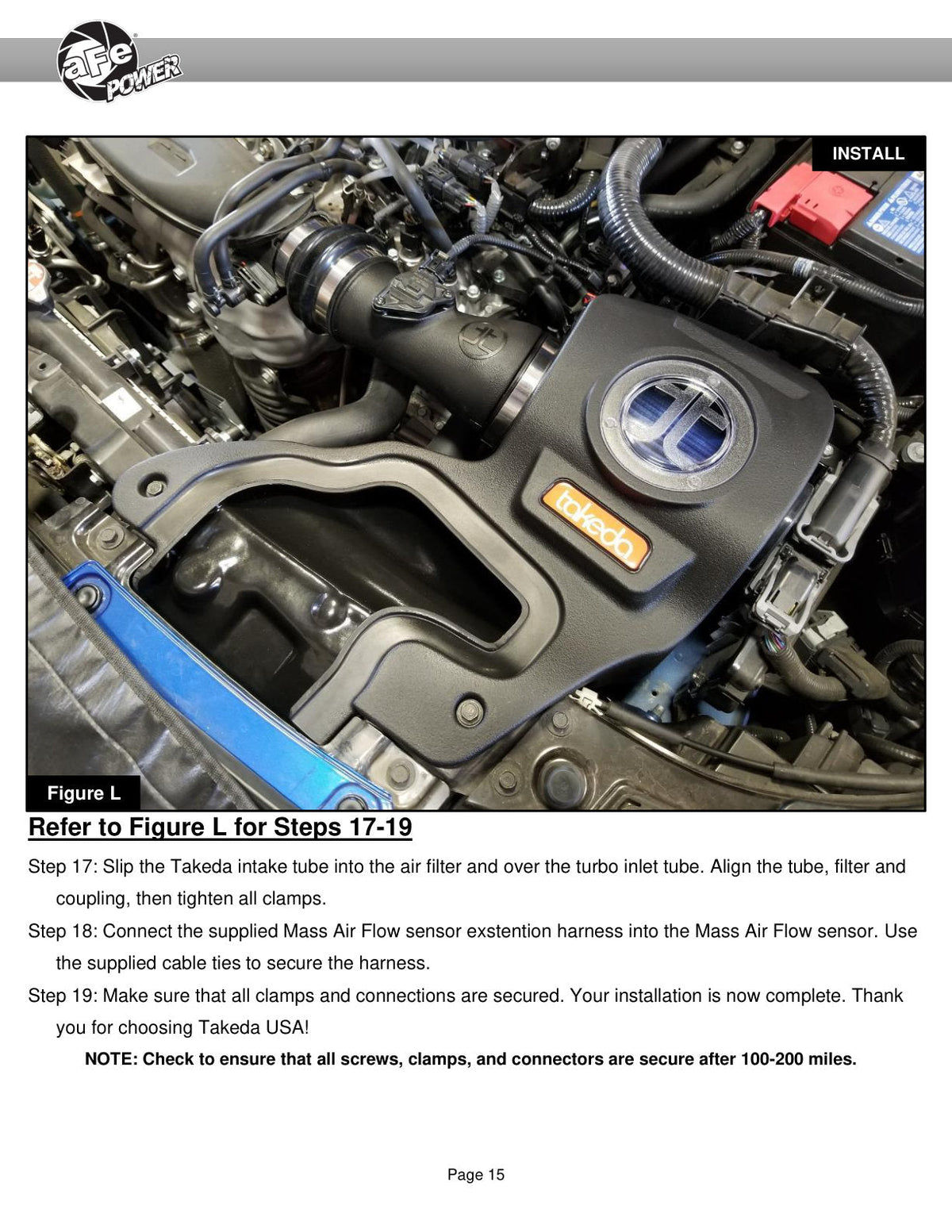 aFe 22-23 Honda Civic L4 1.5L (t) Takeda Momentum Cold Air Intake System w/ Pro DRY S Filter