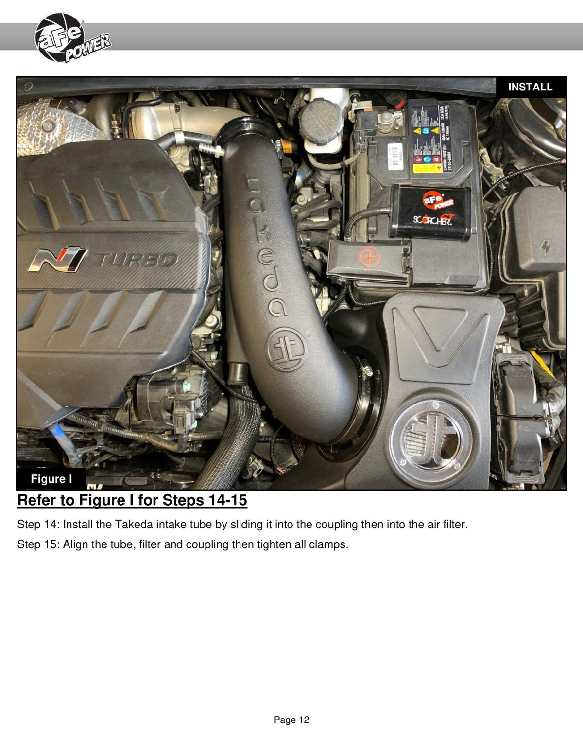 aFe Takeda Momentum Pro 5R Cold Air Intake System 2022 Hyundai Elantra N