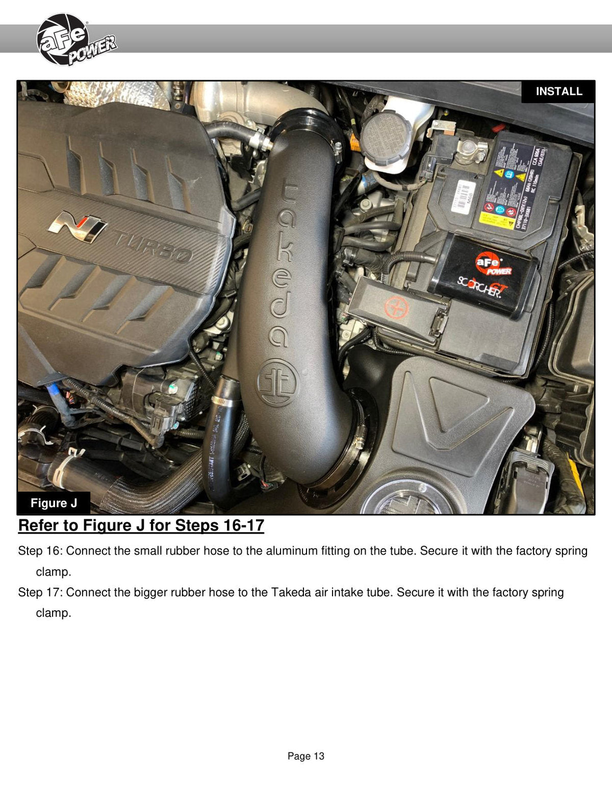 aFe Takeda Momentum Pro 5R Cold Air Intake System 2022 Hyundai Elantra N