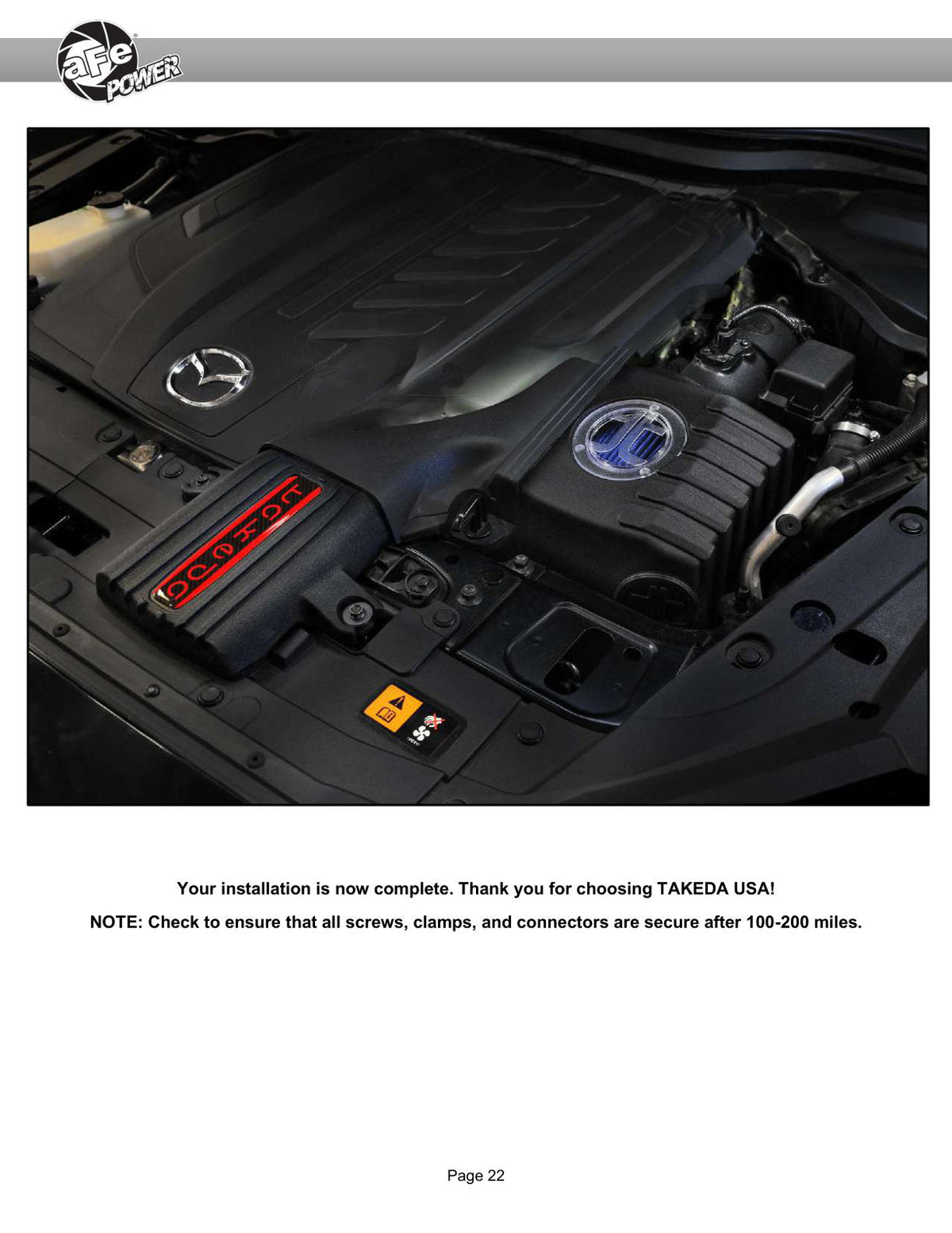 aFe Takeda Sealed Intake w/ Pro 5R Filter Mazda CX-90 24-25 L6-3.3L (t)