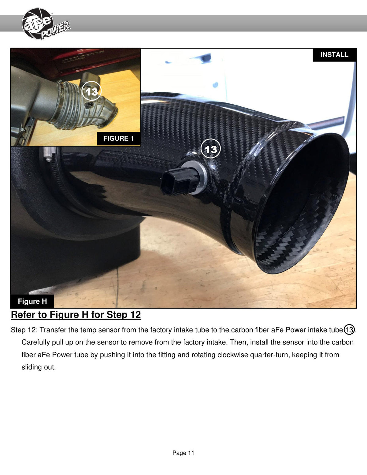 aFe Track Series Carbon Fiber Pro Dry S AIS - 19-20 Jeep Grand Cherokee Trackhawk 6.2L