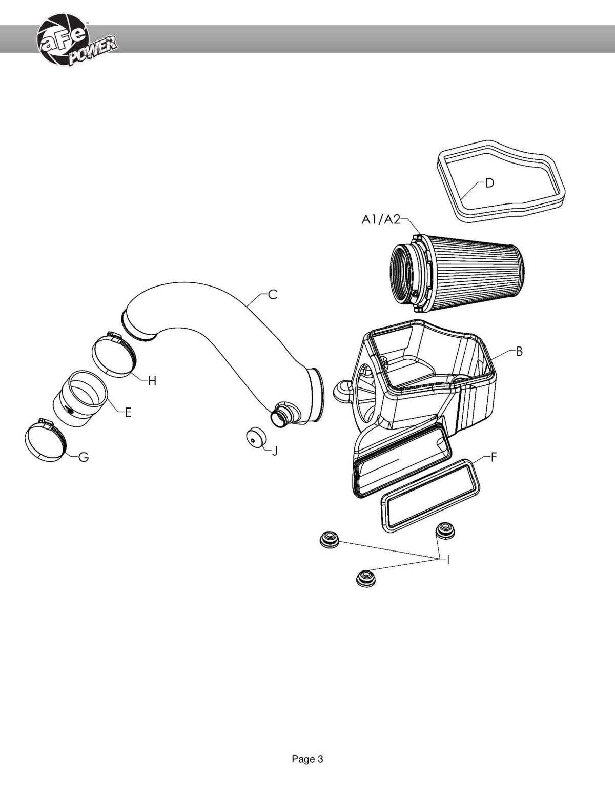 aFe 15-19 VW Golf R (MKVII) L4-2.0L (t) Track Series Carbon Fiber Intake System w/ Pro 5R Filter